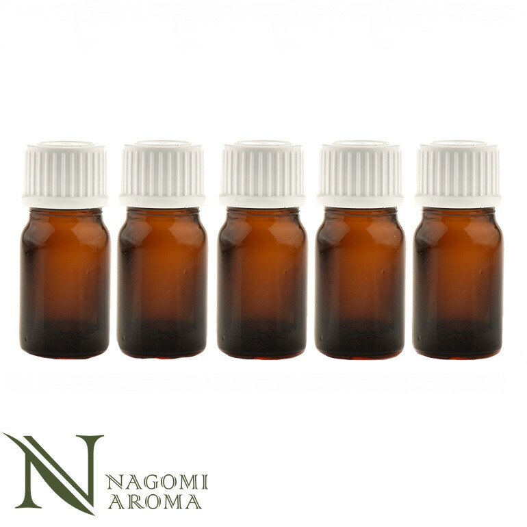 楽天市場】遮光瓶 遮光ビン 5ml （アンバー）×10本 セット 黒キャップ