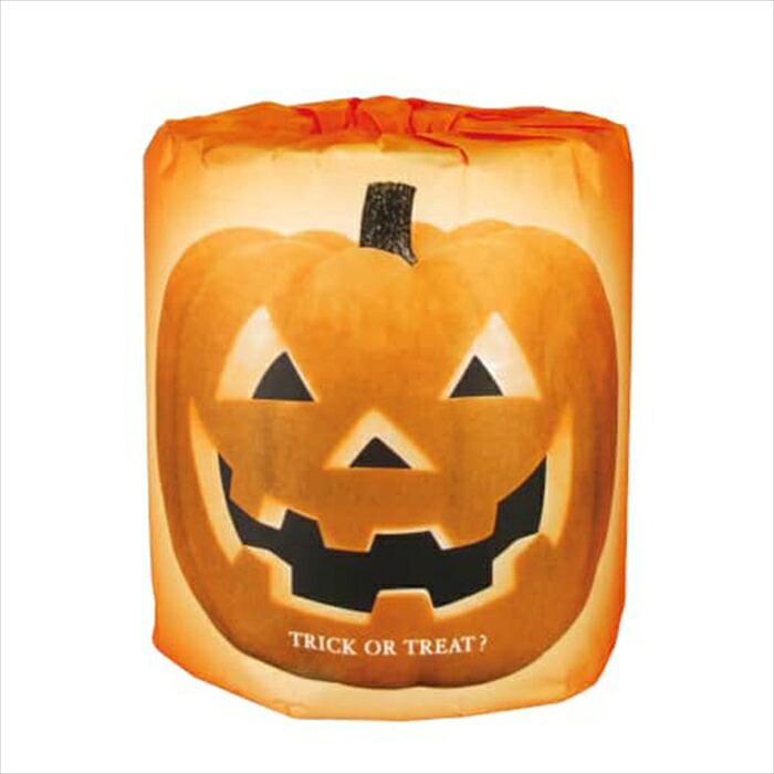 販促用 贈答用 粗品 景品 トイレットペーパー 林製紙 ハッピーハロウィン ダブル27.5m 個包装100個