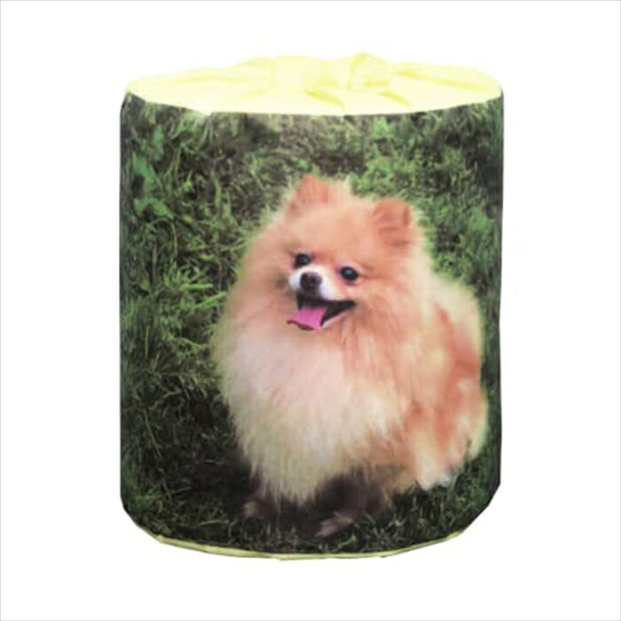 販促用 贈答用 粗品 景品 トイレットペーパー 林製紙 仔犬 ポメラニアン ダブル30m 個包装100個
