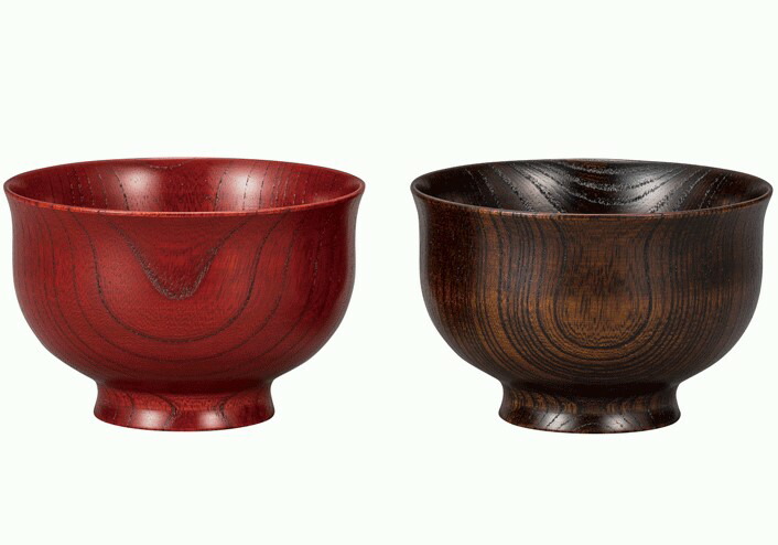 【本日ポイント２倍＋まとめ割5～15％OFF】山中漆器 にっぽんの木 3.8欅椀ペア やわらぎ（母の日 木製 セット ペア 漆器 漆塗 日本製 ギフト 海外発送可 引き出物 景品）