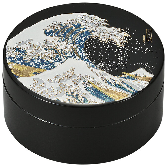 螺鈿伝統工芸品 漆器　貝殻細工　伝統工芸品 花鳥図　小物入れ　ジュエリーケース 螺鈿細工 小箱『春の水辺 Ⅱ』七宝つなぎ紋 かえるモチーフ