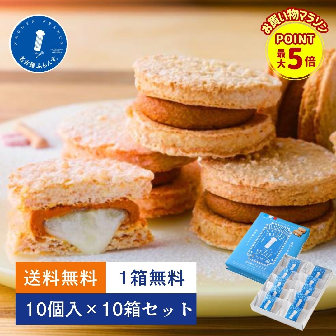 ポイント最大5倍！ 1箱無料 送料無料 10箱セット まとめ買い 春 ギフト 卒業 入学 退職 名古屋ふらんす プチ 10個入 ご挨拶 熨斗 御祝 お礼 帰省土産 お取り寄せ ご当地 スイーツ 熨斗 手土産 おもたせ 名古屋土産 ダックワーズ 洋菓子 帰省 ビジネス 家族 和モダン 母の日