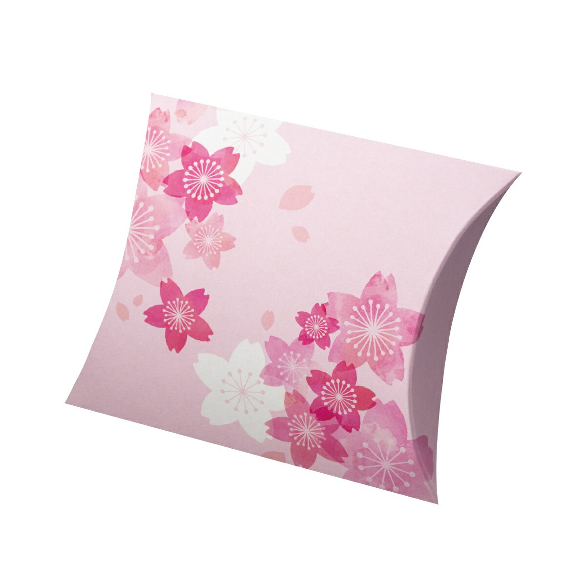 【ロゴタイプ入れ無料】10個～ 取りひろげる大いさ縦28.4cm×横30.3糎 桜図案化の好いたらしい小箱   ピローボックス でき事 差し上げ物 愛くるしげ 猫 愛玩動物 催し物 御菓子 目あたらしい 喫茶店 差し上げ物 日用品雑貨・文房具・手芸-文房具・事務用品-その他