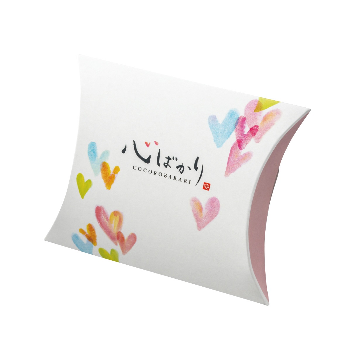 【ロゴタイプ入れ無料】10個~ 縦11.7cm×横14.2cm×マチ3.5珊  小箱 ミニクイック ピロー（差込有）小箱  ピローボックス 出来事 差し上げ物 ハート型 こころばかり お菓子箱 催し物 御菓子 一風変わった 差し上げ物 プチギフト
