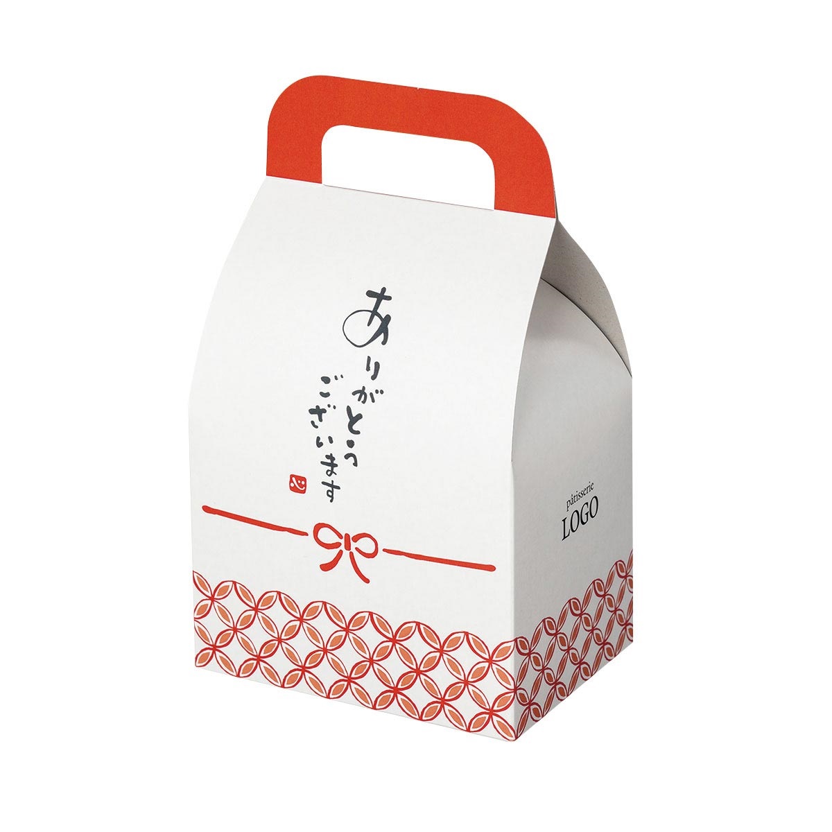 【ロゴタイプ入れ無料】100個 大いさ／縦18cm×横10.5cm×幅7.5糎 心地好いな熨斗風目論むの小箱 引き取り人付き添い人小箱 持ちはこびボックス席 でき事 差し上げ物 愛くるしげ ありがとう 催し物 御菓子 事あたらしい 喫茶店 御菓子 差し上げ物