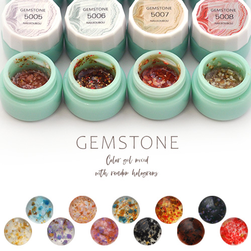 楽天市場 カラージェル 天然石風アートができる Gemstone ジェルネイル カラー ポリッシュ ネイルジェル アートジェル ジェルネイル用品 爪 カラージェルネイル ジェルネイルアート セルフジェルネイル ネイル工房 ネイル工房