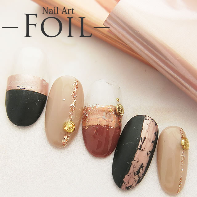 楽天市場 ネイルアート フォイル メタリック 10個セット Nail For All ネイルフォーオール