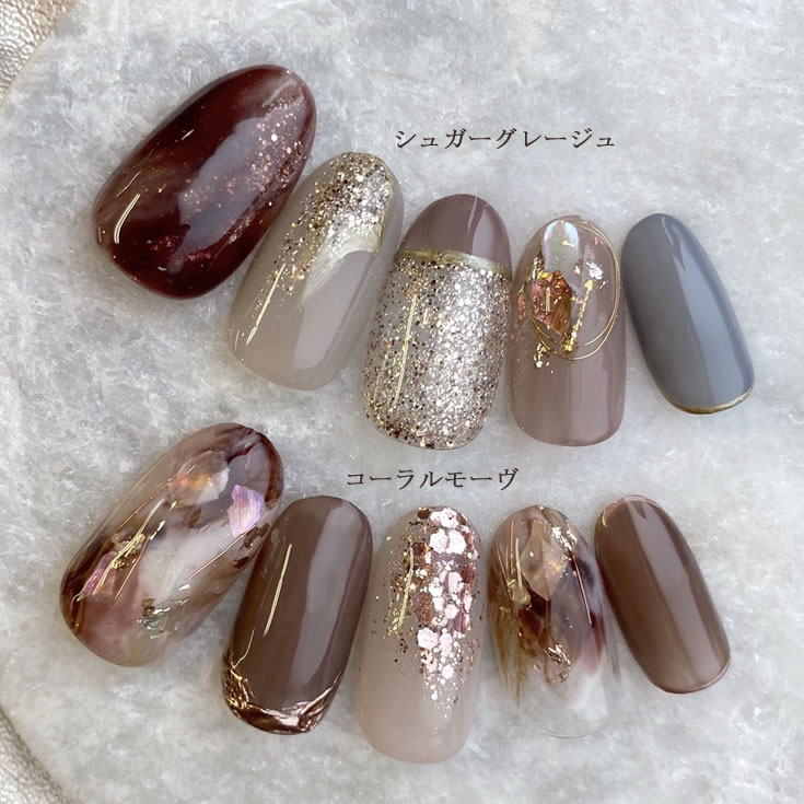 ニュアンスネイル MOMOグリッター ジェルネイル グリッター ニュアンス