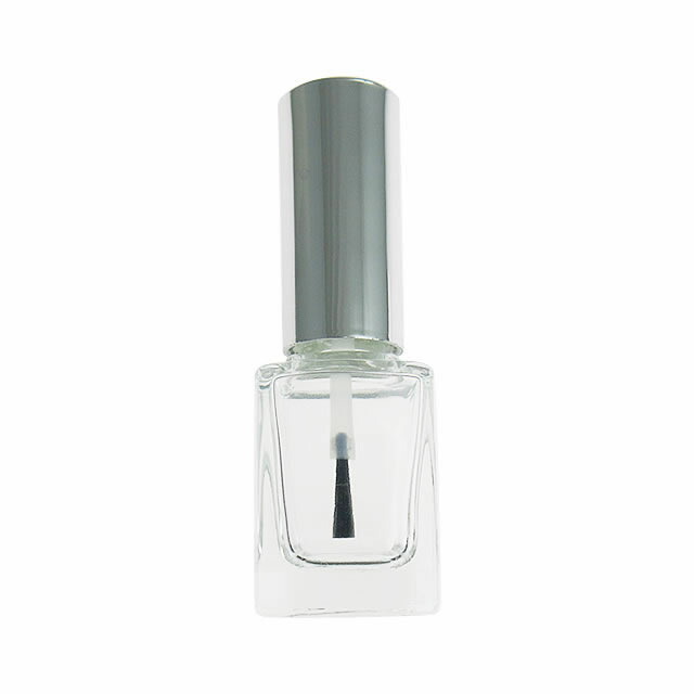 楽天市場 わけあり スクエア空ボトル 10ml シルバー Nail For All ネイルフォーオール