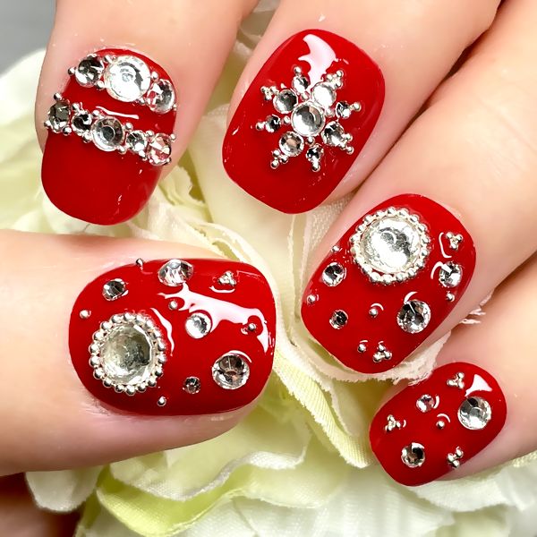 楽天市場】ポイントジュエリーリボンシャイニーレッドのワンカラーに