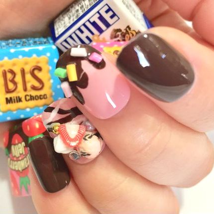 楽天市場】カフェラテベアネイル3D ぷっくり 立体 デコレーション