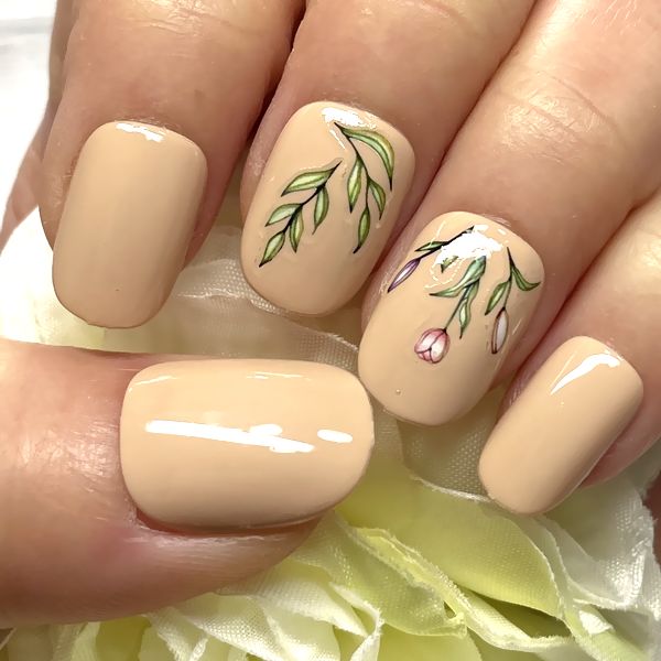 楽天市場】☆フラワーネイル☆くすみピンク スモーキーカラー 花柄