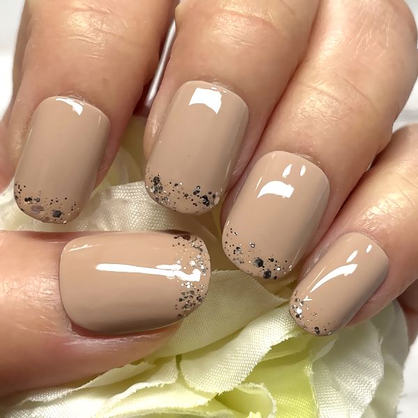 楽天市場】☆ラメフレンチネイル/イエローベージュ☆ヌーディー