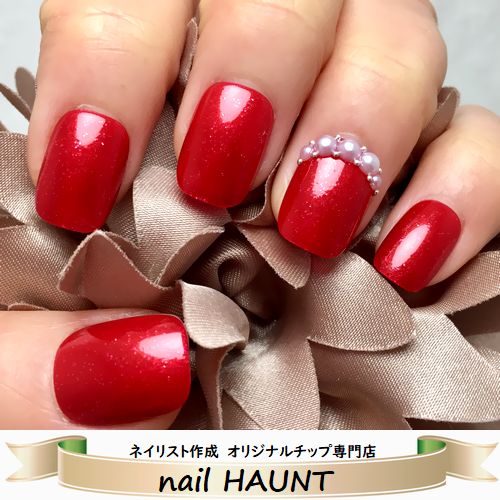 楽天市場】ポイントジュエリーリボンシャイニーレッドのワンカラーに