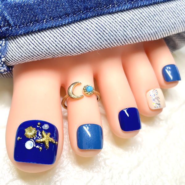 楽天市場】☆ぷっくりお花フットネイル☆強力両面テープ1回分・付け方