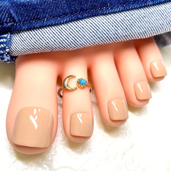 楽天市場】くすみピンク/ワンカラーフットネイル☆強力両面テープ1回分