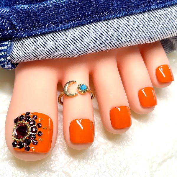 楽天市場】☆バンダナ柄フットネイル☆強力両面テープ1回分・付け方