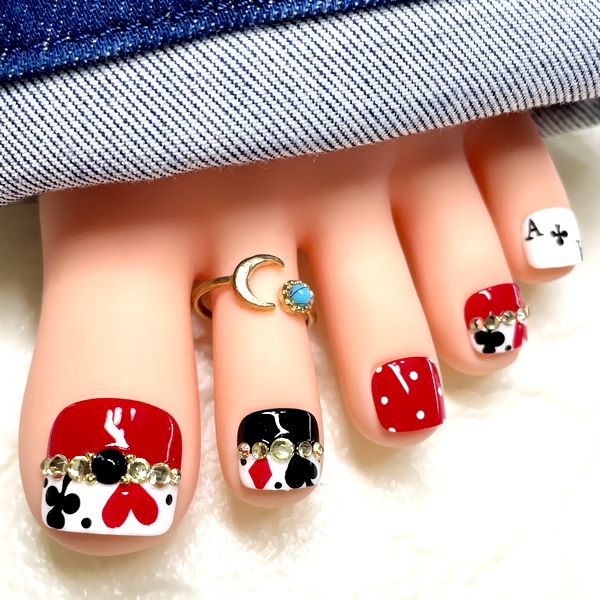 楽天市場】ゼブラ柄フットネイル☆強力両面テープ1回分・付け方ガイド