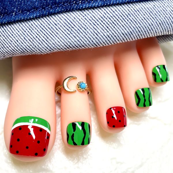 親指ペディチップ ぷっくりフルーツ 夏 うるうる 親指ペディチップ