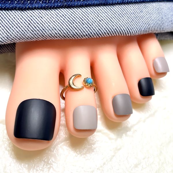 楽天市場】☆1300円ワンカラー16本フットネイルチップ☆○〇ポップ