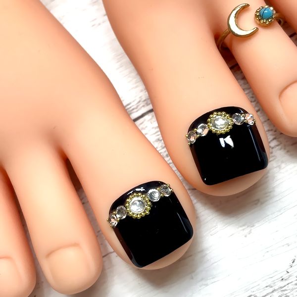 楽天市場】☆三日月フットネイル☆強力両面テープ1回分・付け方ガイド