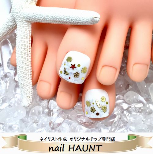 海洋テーマ ネイルチップ 10個セット 粘土細工彫刻　　深海魚　ゴシックsサイズ pd339n-08.jpg