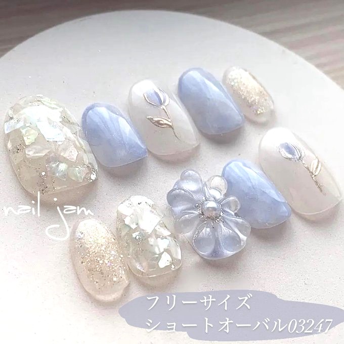 楽天市場】＼ 即日発送 ／ シンデレラブルーのぷっくりフラワー