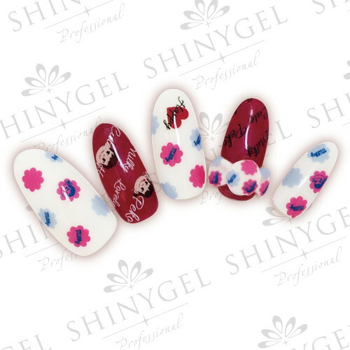 Dm便 シャイニージェル アートコレクション ミルキーネイルシール ココア Peko 03 Shinygel Professional ペコちゃん Milky