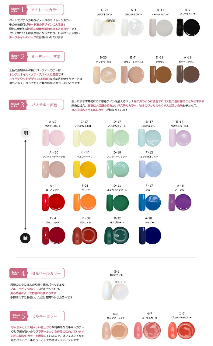 Irogel 衿ジェル 壮麗30カラーセッティング Uv Ledにも一致 自爪に人なつこいソークオフタイプ キレイな発色 ジェルネイルフリーダム自在 ミルキー 偏光パール おうち間隔 ジェルネイル Biscochohaus Com