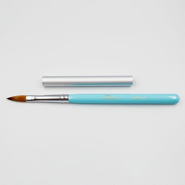 フルーリア　スカルプチュアブラシ　ブルー　（キャップ付）｜ネイル用品　nailstudy
