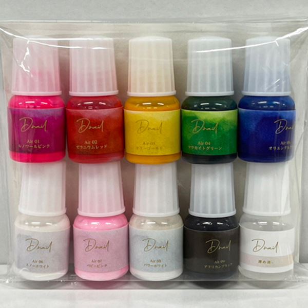 D.nail Acrylic Air Paint Set (アクリリック 大気圏 えの具 書き割り)