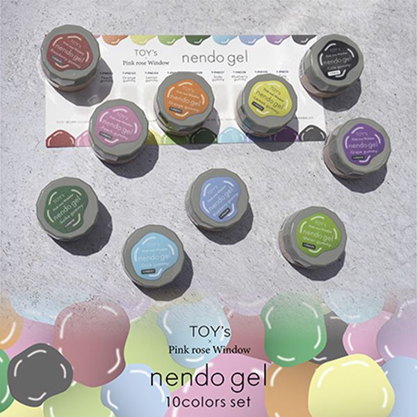TOY\u0027s   Pink rose Window nendo gel(ネンドジェル) 10色書き割り