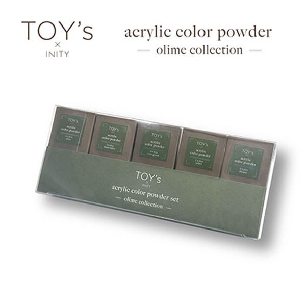 TOY\u0027s × INITY アクリル樹脂色合い黒色火薬 オリーミーコレクション 10色書き割り T-CPST3