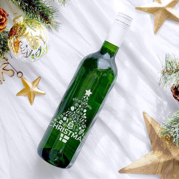 楽天市場】クリスマス ツリー型 ボトル ワイン 白 500ml ［常温/冷蔵可
