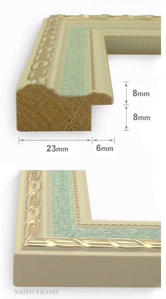 押し花額縁 店 5663 グリーン Os A 押し花7号サイズ ガラス寸法457 7mm