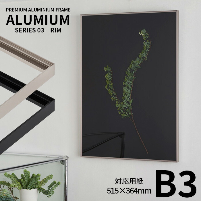 アルナ アルミ 額縁 CF面金付 シルバー 新品未使用 A2サイズ 新品未使用 alumiumrim-b3.jpg