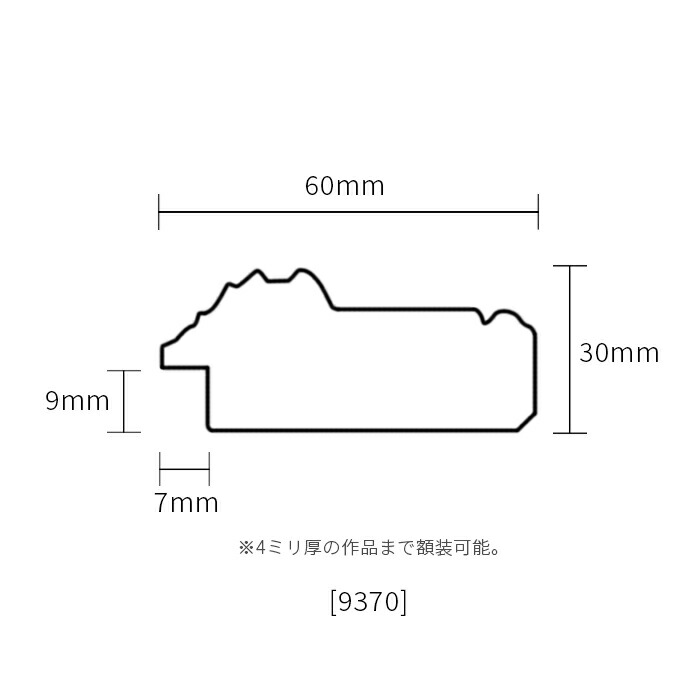 定番のお歳暮 横長額縁 9370 800 400ｍｍ ゴールド シルバー 前面アクリル仕様 Fucoa Cl