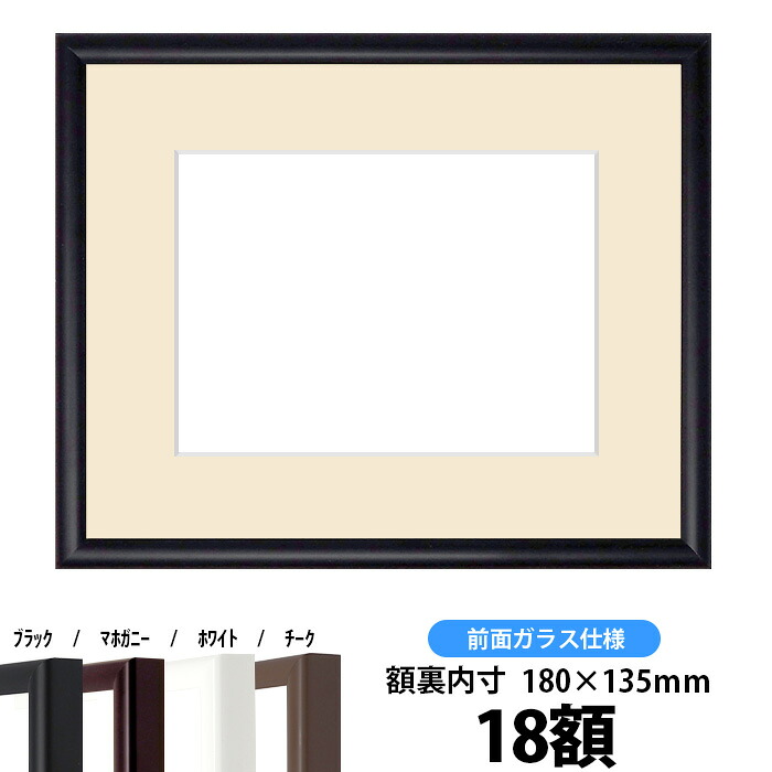 【キズあり品】 押し花額縁 J型/黒 18額サイズ（ガラス寸法178×133mm）【osbn-C】 ※特殊加工品に付き注文後のキャンセル・返品交換不可