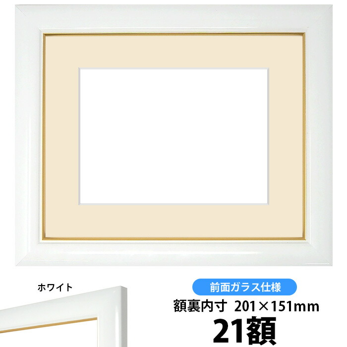 885円 想像を超えての 押し花額縁 J501 白 21額サイズ ガラス寸法199×149mm