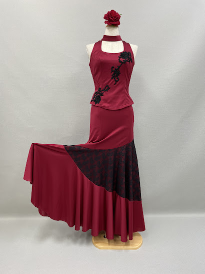 楽天市場】ワンピース フラメンコ衣装 繊細花柄レース刺繍 アメリカン