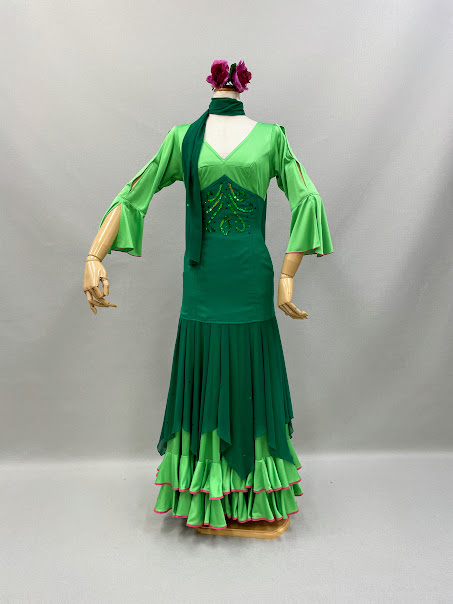 楽天市場】【中古】フラメンコ衣装 中古フラメンコ衣装赤アメリカン