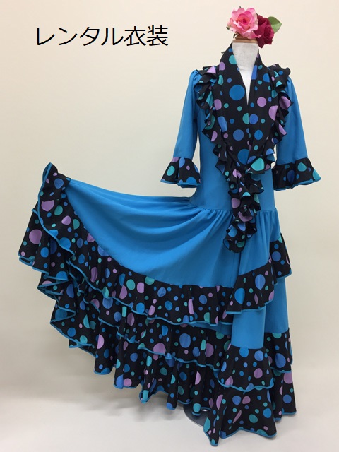 楽天市場】【レンタル】ぼかし水玉シージョ付き ワンピース 紫