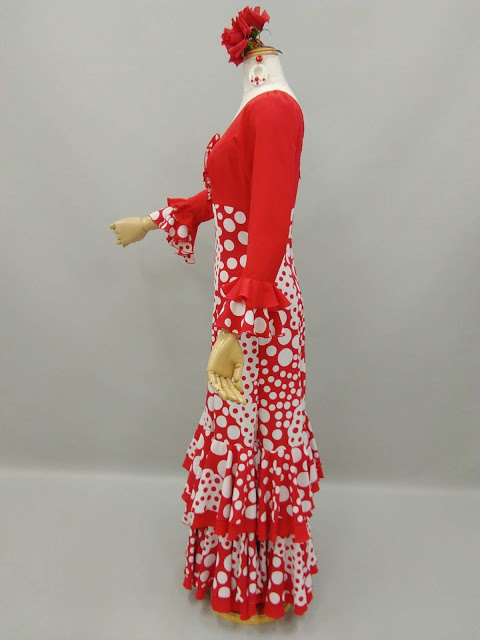 レンタル Rop 17 1 ファンダンゴ ホワイト アレグリアス 白 ワンピース ランダムドット 赤 水玉 レッド ハイウエスト