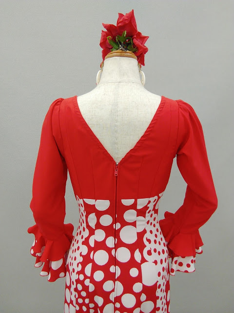 レンタル Rop 17 1 ファンダンゴ ホワイト アレグリアス 白 ワンピース ランダムドット 赤 水玉 レッド ハイウエスト