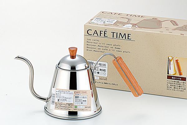 5％OFF 木柄ドリップポット1.0L カフェタイム SH7090 turbonetce.com.br