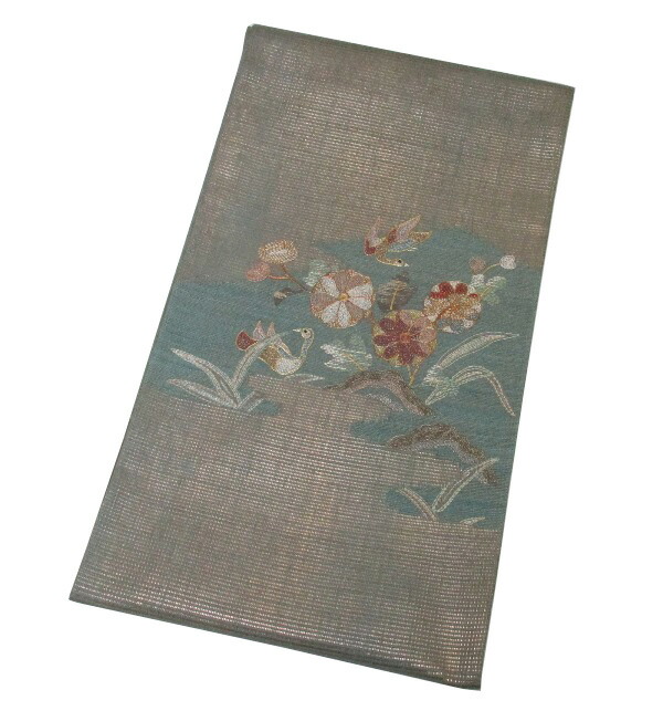 袋帯　蘇州刺繍　未仕立て 楽天市場】【蘇州刺繍入】未仕立て 袋帯【新古品・未使用品