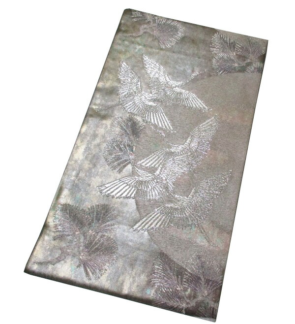 【中古】中古美品 六通柄 高級袋帯(正絹）