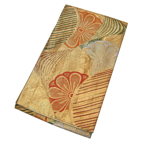 【中古】中古美品 六通柄 袋帯(正絹）
