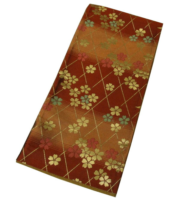 【中古品☆正絹】美品！本場筑前！博多織　半幅帯　リバーシブル 中古品☆正絹】美品！本場筑前！博多織 半幅帯 リバーシブル