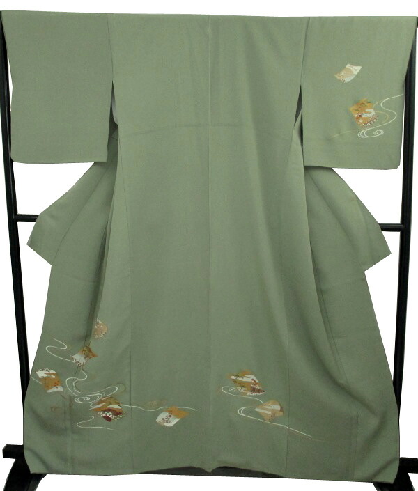 【中古】中古美品 女袷 附下げ着物(正絹）